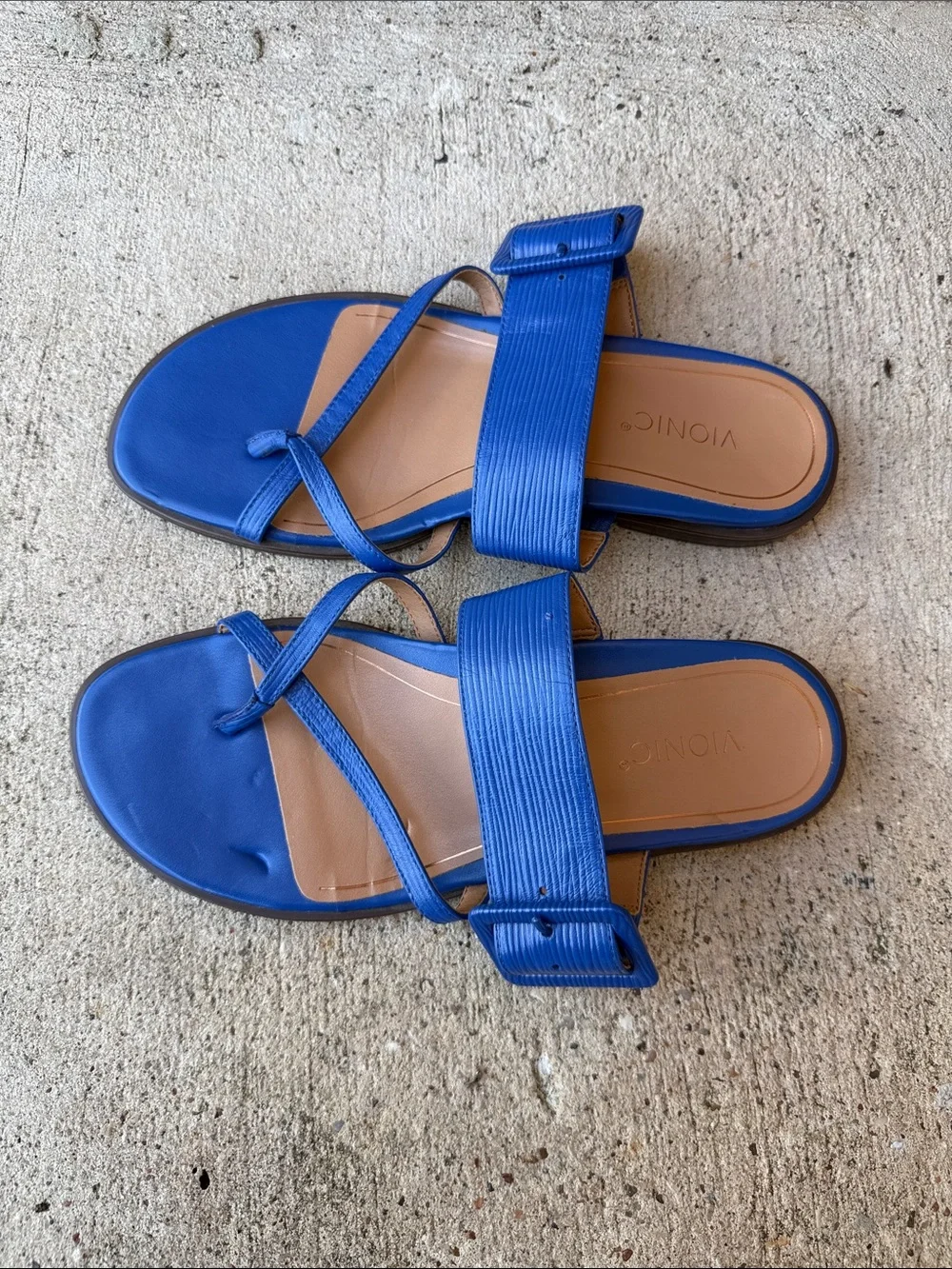Vionic Julep Women's Dressy Supportive Sandals Blue Size 7